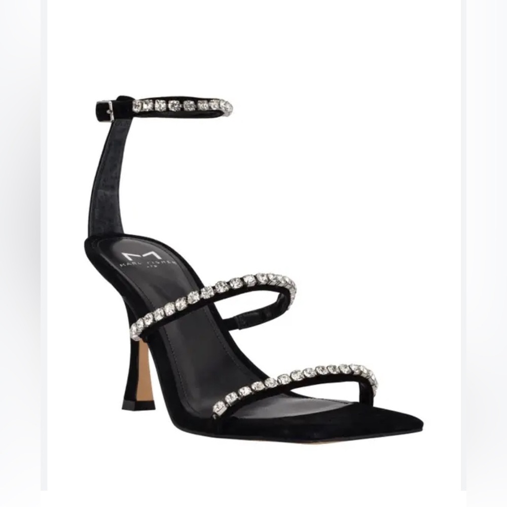 Dezzi Rhinestone Ankle Strap Sandal